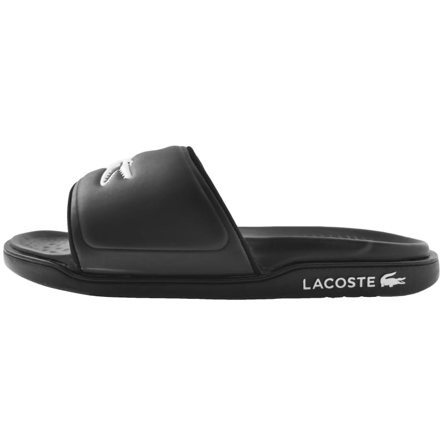 Lacoste sliders black clearance