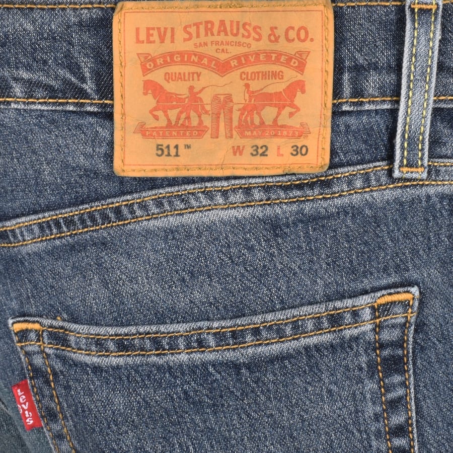 Levis 511 Slim Fit Jeans Mid Wash Blue Mainline Menswear