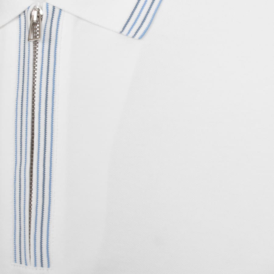 Paul Smith Half Zip Polo T Shirt White | Mainline Menswear