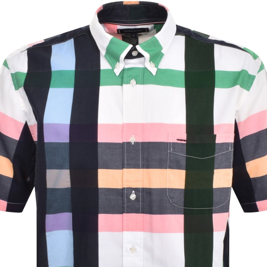 Image number 2 for Tommy Hilfiger Pop Check Shirt Navy