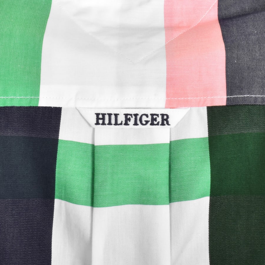 Image number 5 for Tommy Hilfiger Pop Check Shirt Navy