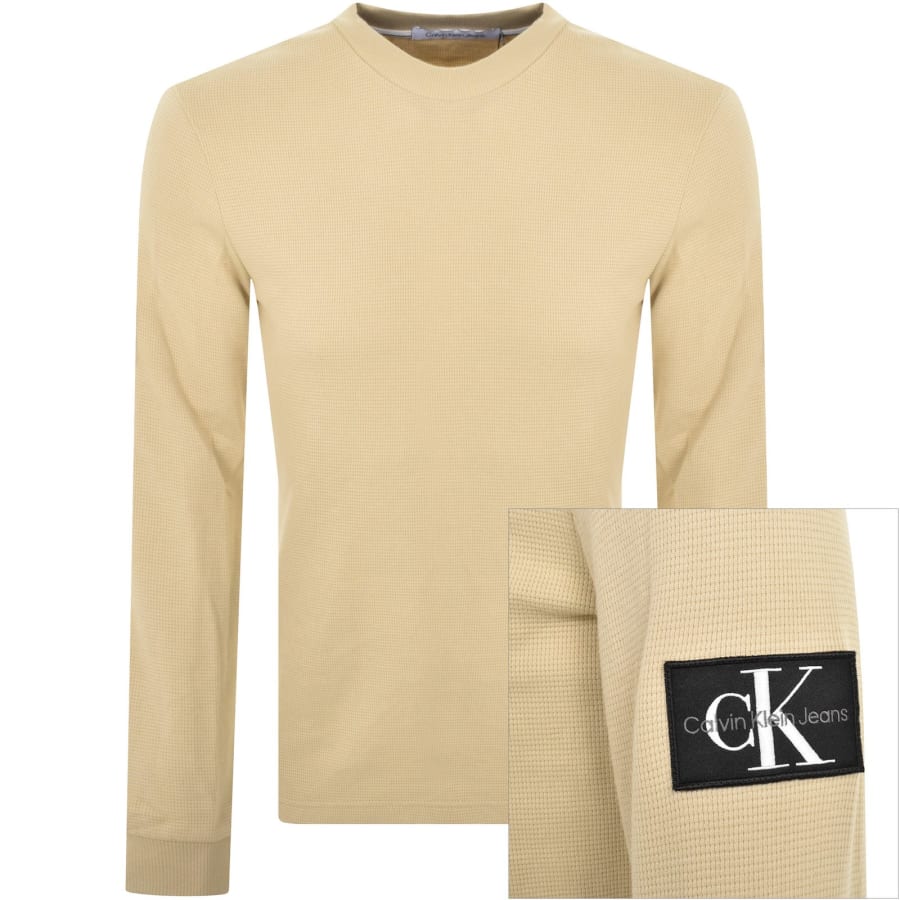 Beige calvin klein t shirt shop