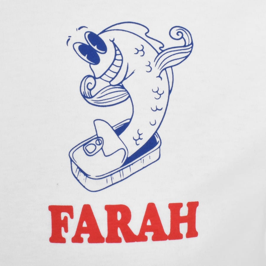 Farah Vintage Wake Graphic T Shirt White | Mainline Menswear 