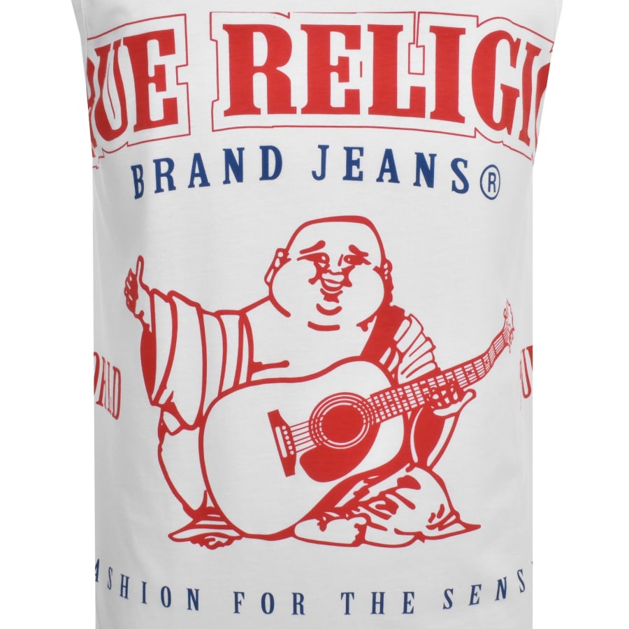 True Religion Logo Vest White | Mainline Menswear United States