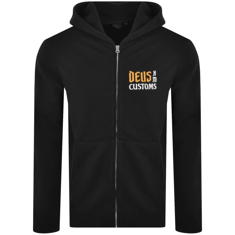Image number 2 for Deus Ex Machina Supporter Zip Hoodie Black