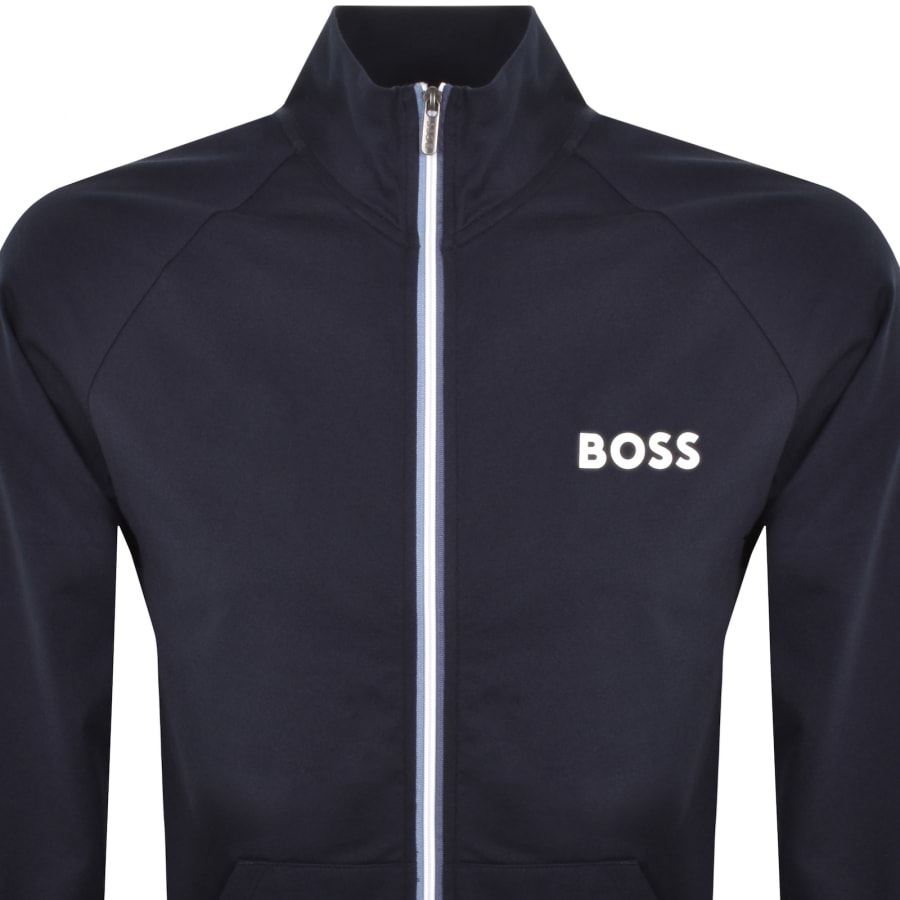 BOSS Authentic Full Zip Sweatshirt Navy Mainline Menswear