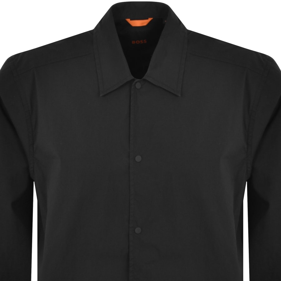 Black overshirt jacket top