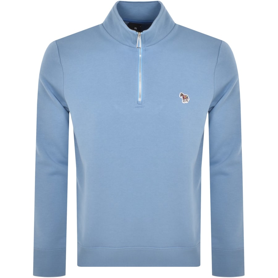 Paul Smith Half Zip Sweatshirt Blue