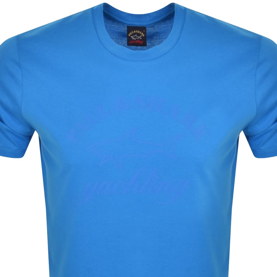 Image number 2 for Paul And Shark Short Sleeve Logo T Shirt Blue