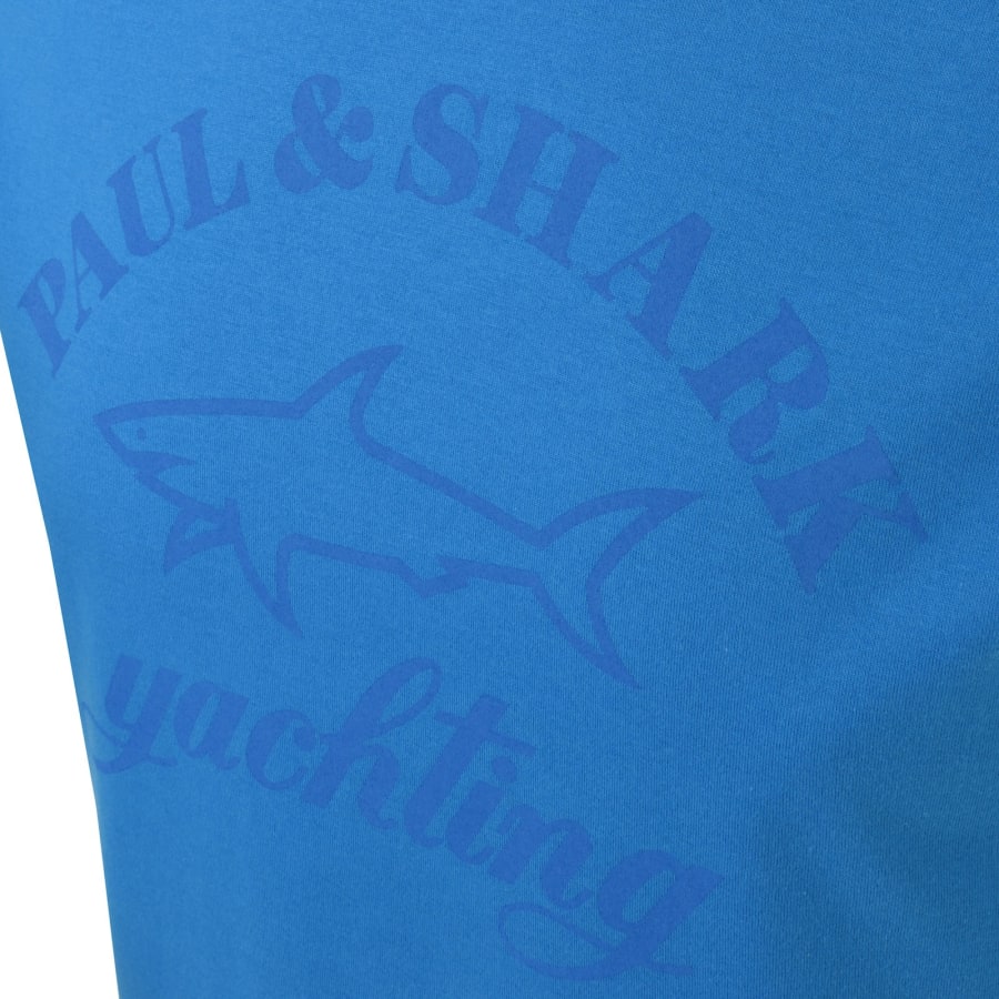 Image number 4 for Paul And Shark Short Sleeve Logo T Shirt Blue