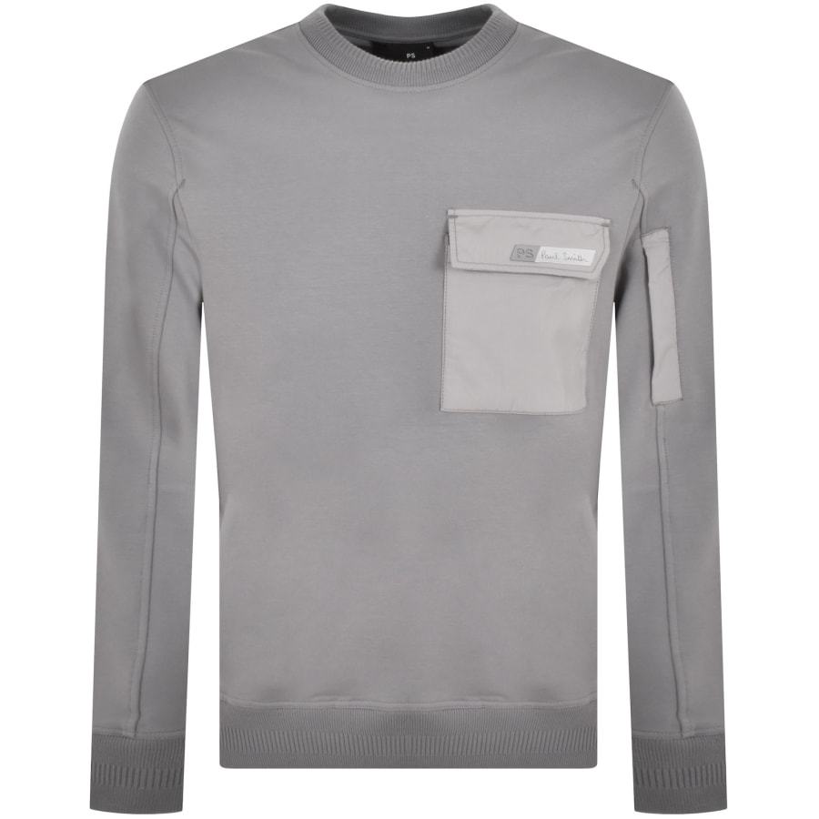Paul Smith Crew Neck Sweatshirt Grey Mainline Menswear Sweden