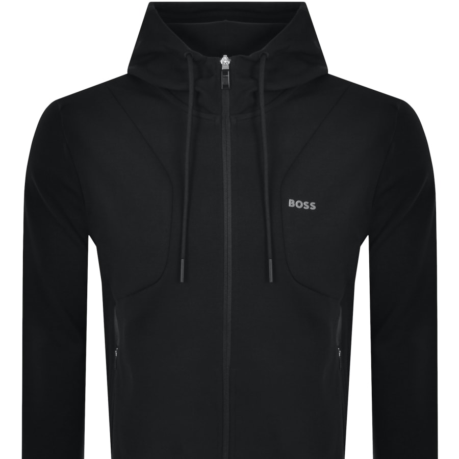 BOSS Saggy 1 Full Zip Hoodie Black Mainline Menswear