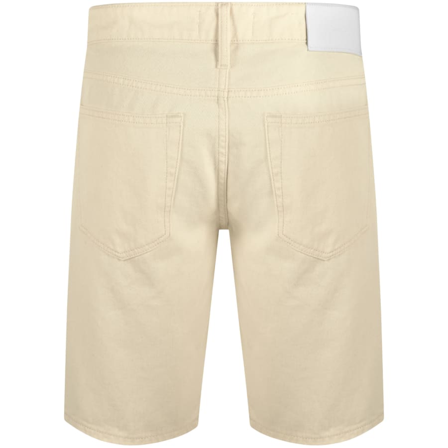 Calvin Klein Slim Fit Denim Shorts Cream Mainline Menswear Canada