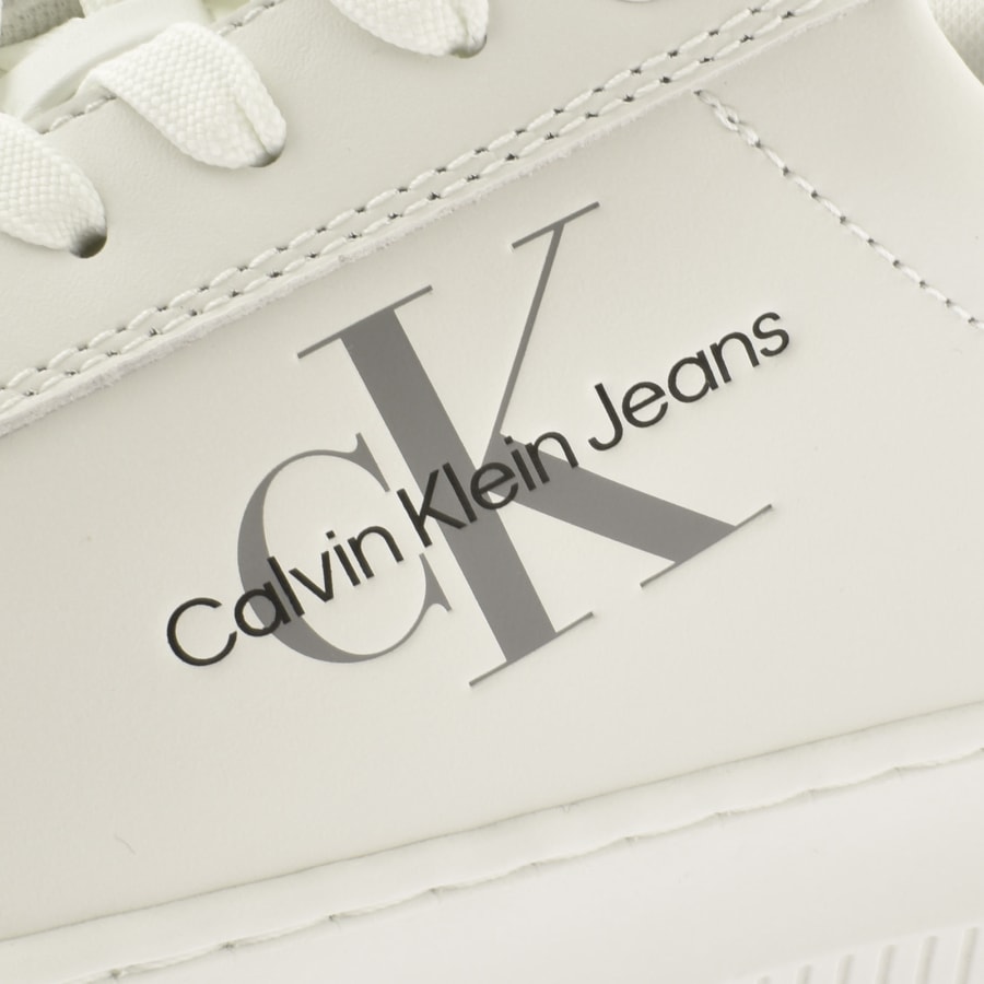 Calvin klein chunky trainers white top