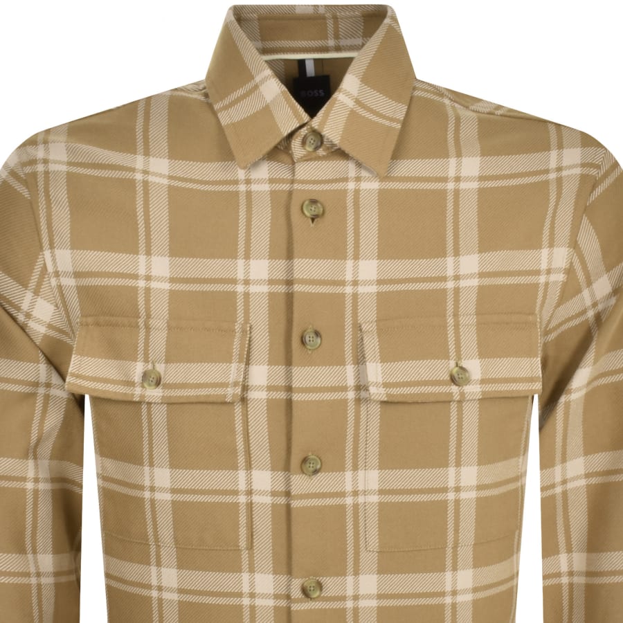 Image number 2 for BOSS C Owen Overshirt Beige