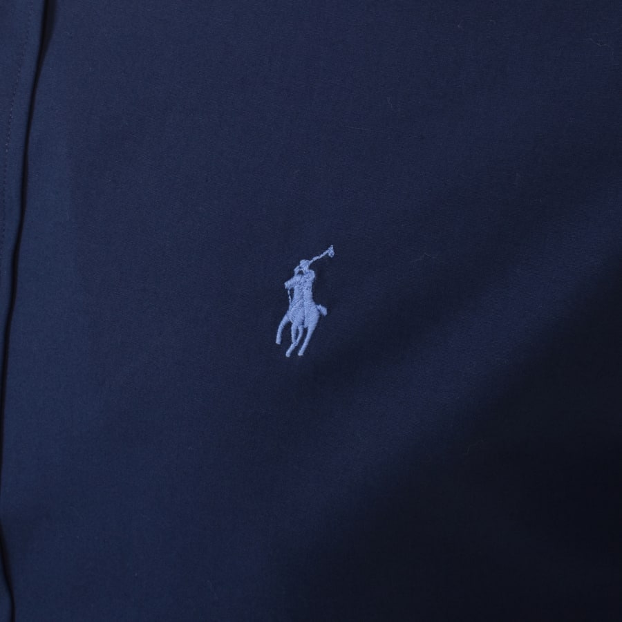 Image number 3 for Ralph Lauren Long Sleeve Slim Fit Shirt Navy