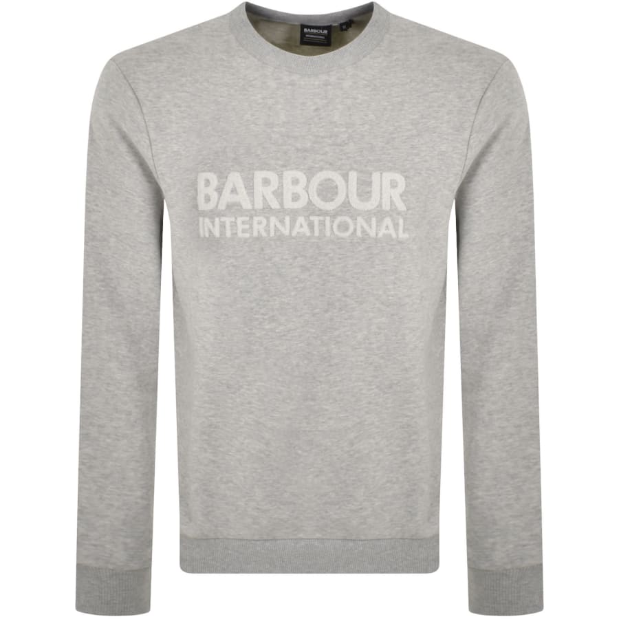 Barbour international sweatshirt grey cheap