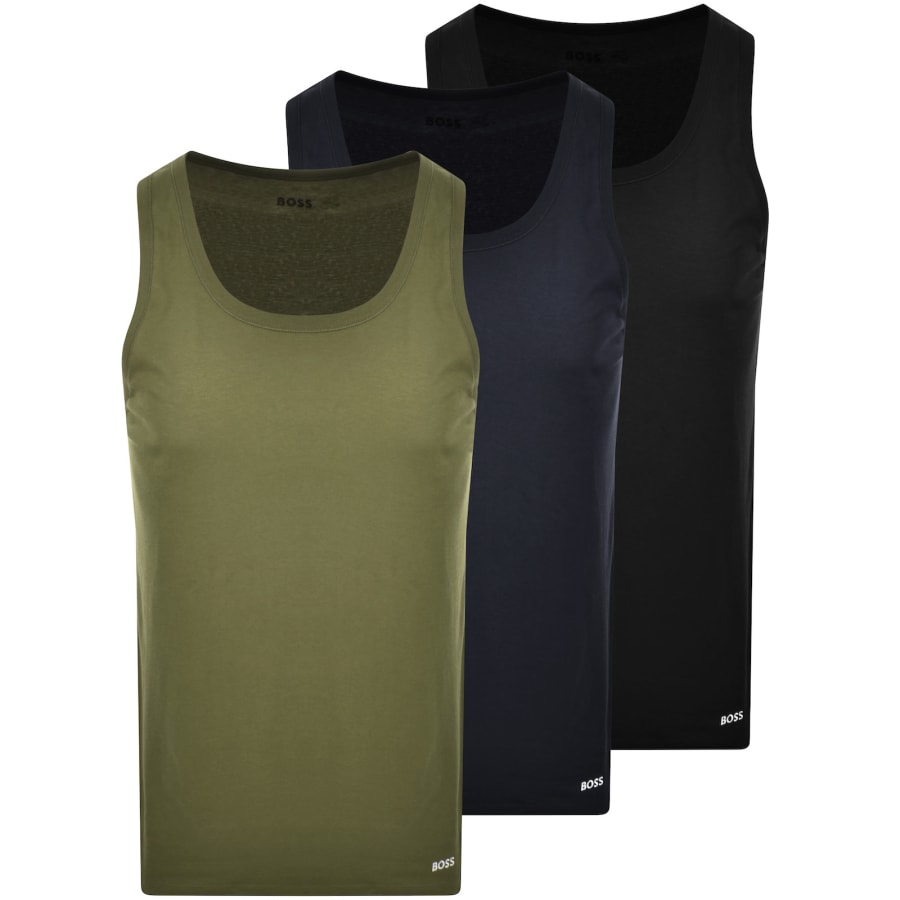 BOSS 3 Pack Vest T Shirts Mainline Menswear