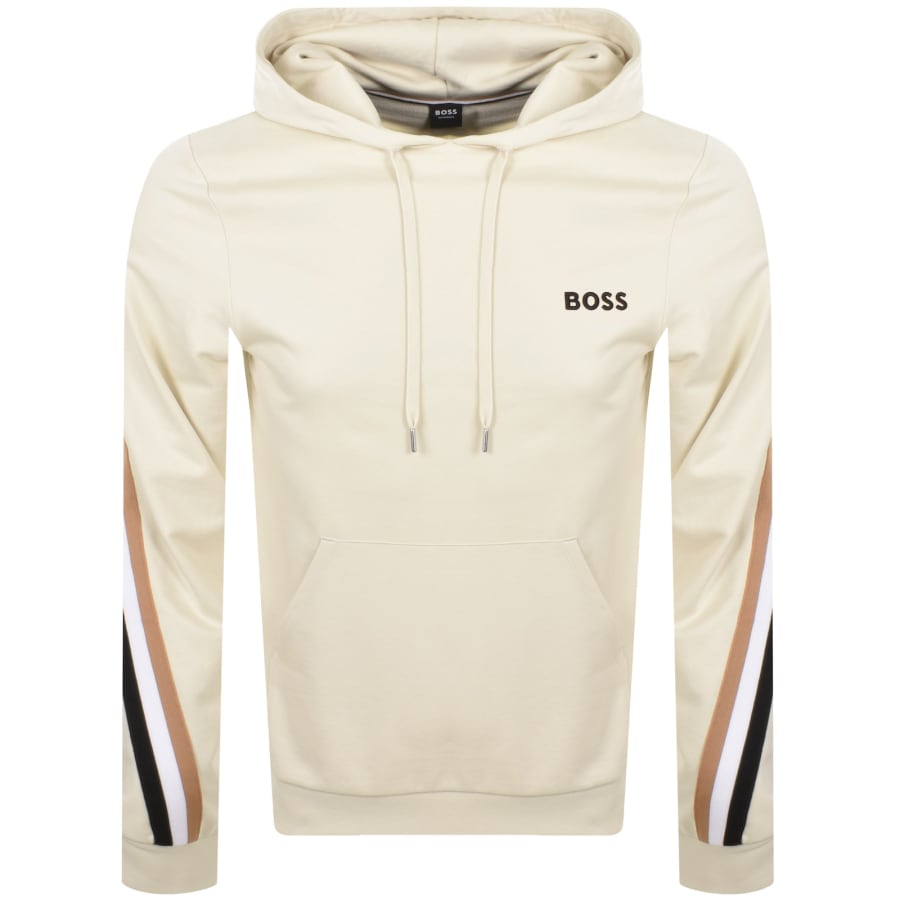 BOSS Iconic Hoodie White Mainline Menswear Denmark