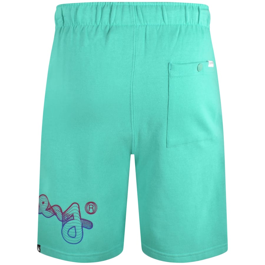 Image number 2 for Money Flow Wave Fade Shorts Teal