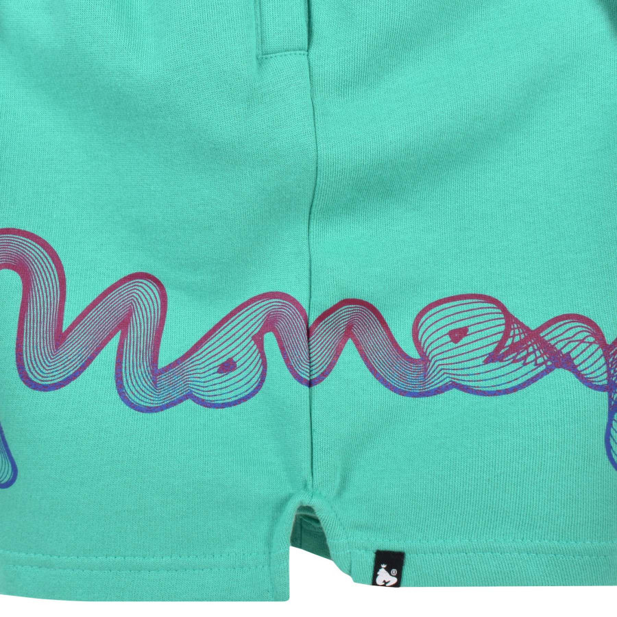 Image number 3 for Money Flow Wave Fade Shorts Teal