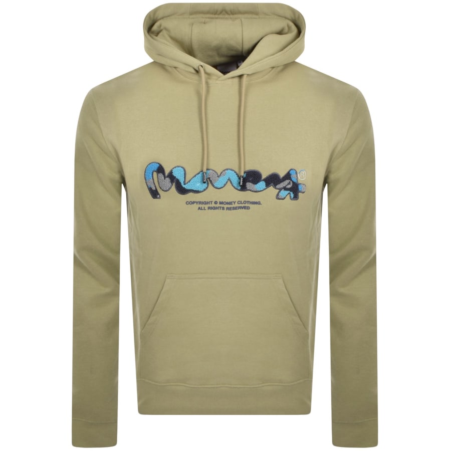 Image number 2 for Money Camo Chop Sig Hoodie Khaki