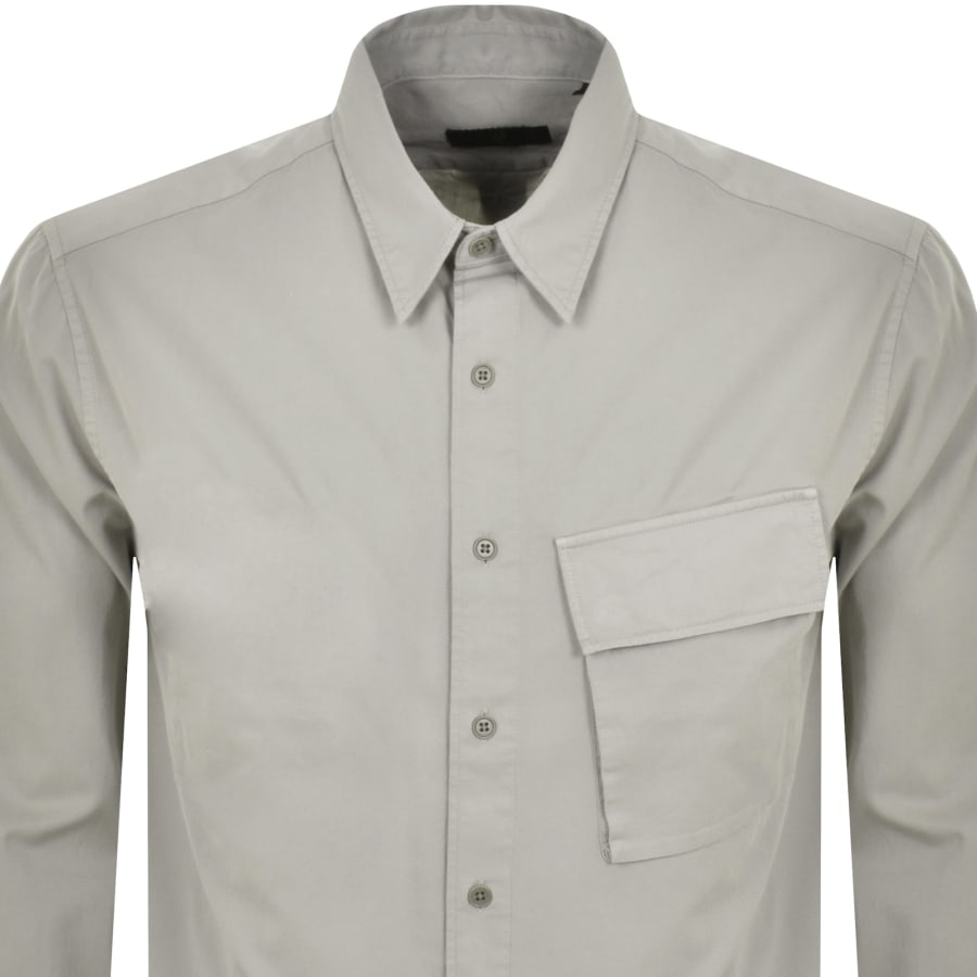 Image number 2 for Belstaff Scale Long Sleeved Shirt Grey