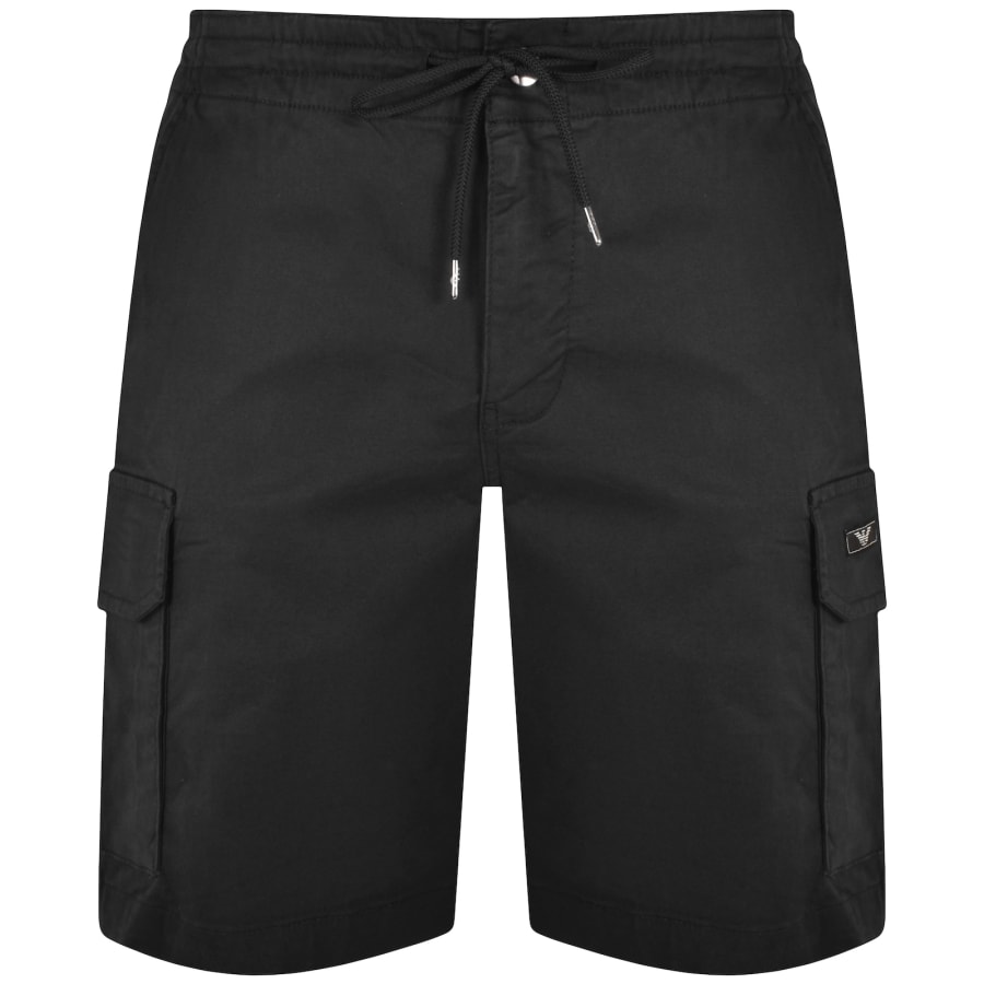 Emporio Armani Cargo Bermuda Shorts Black male Medium