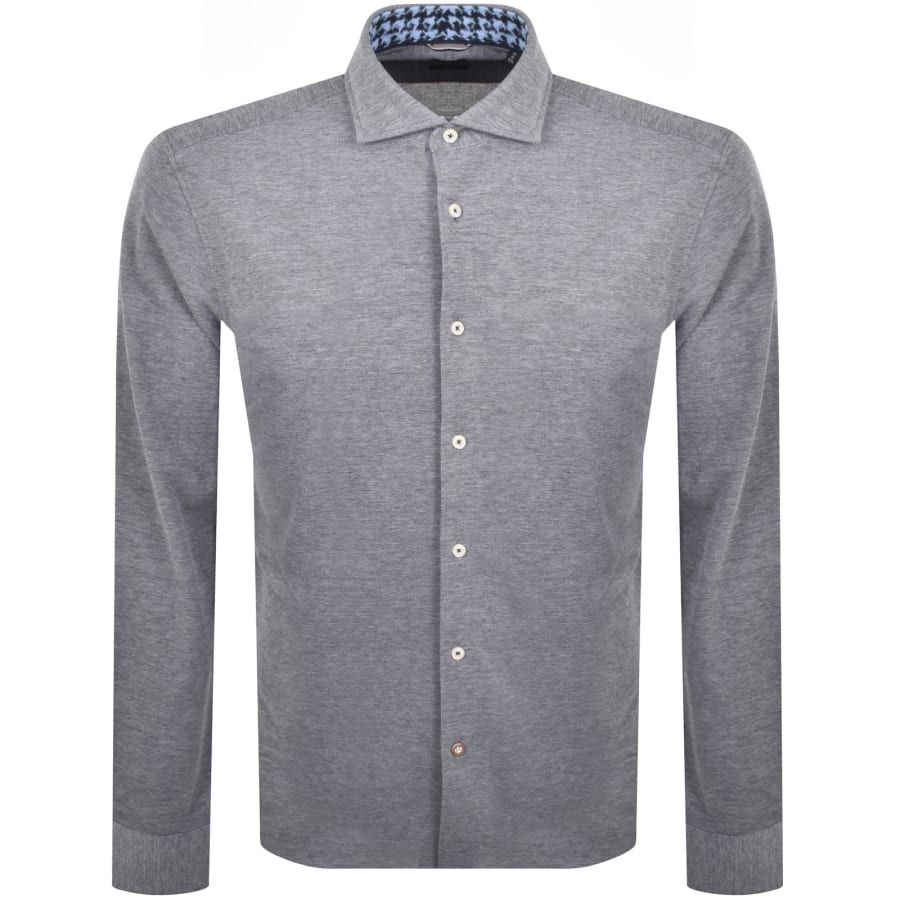 Image number 1 for BOSS C Hal Spread Long Sleeved Shirt Blue