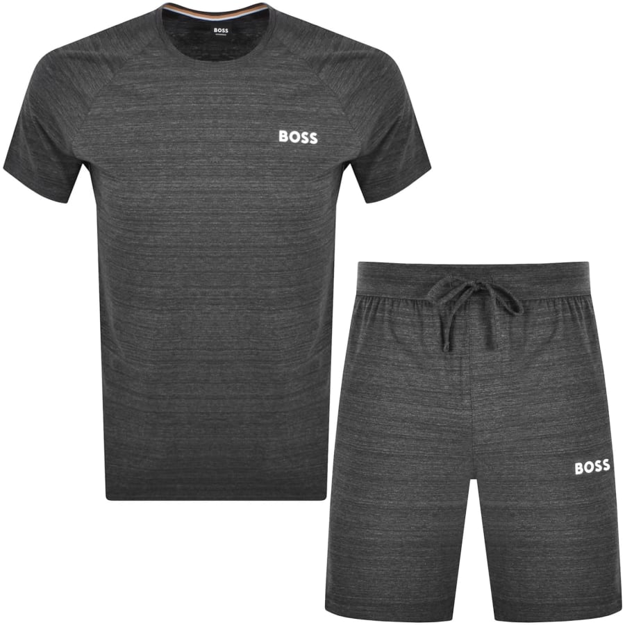 Boss Rise T Shirt and Short Set Grey male Medium