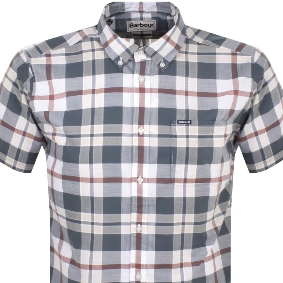 Barbour Applecross Short Sleeved Shirt Grey Mainline Menswear