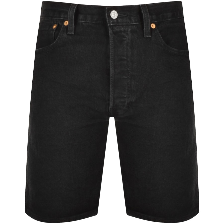 Black denim shorts levis shop