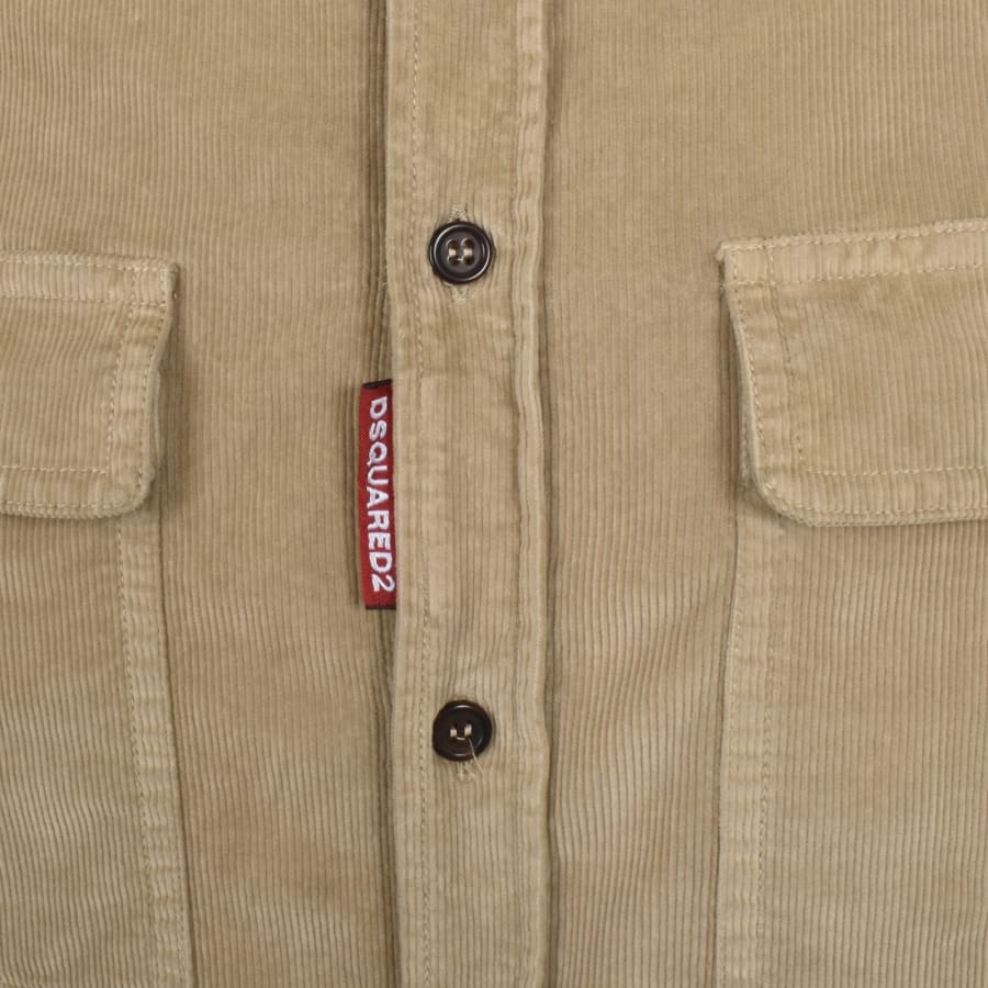 Image number 3 for DSQUARED2 Corduroy Shirt Beige