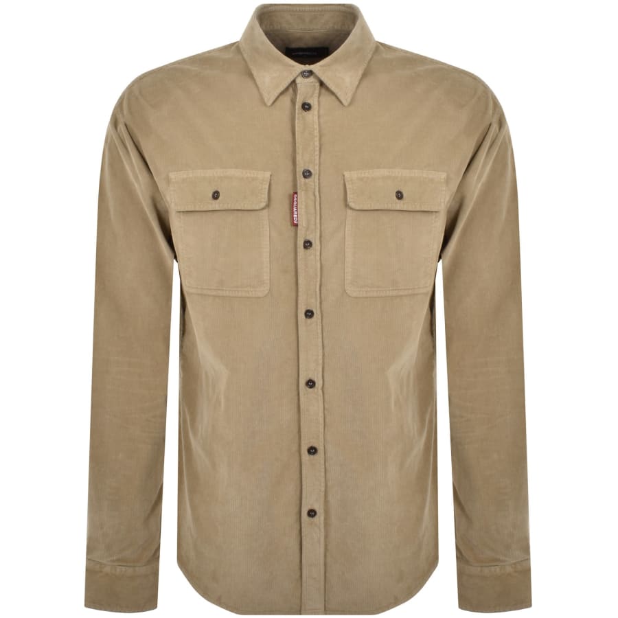 Image number 1 for DSQUARED2 Corduroy Shirt Beige