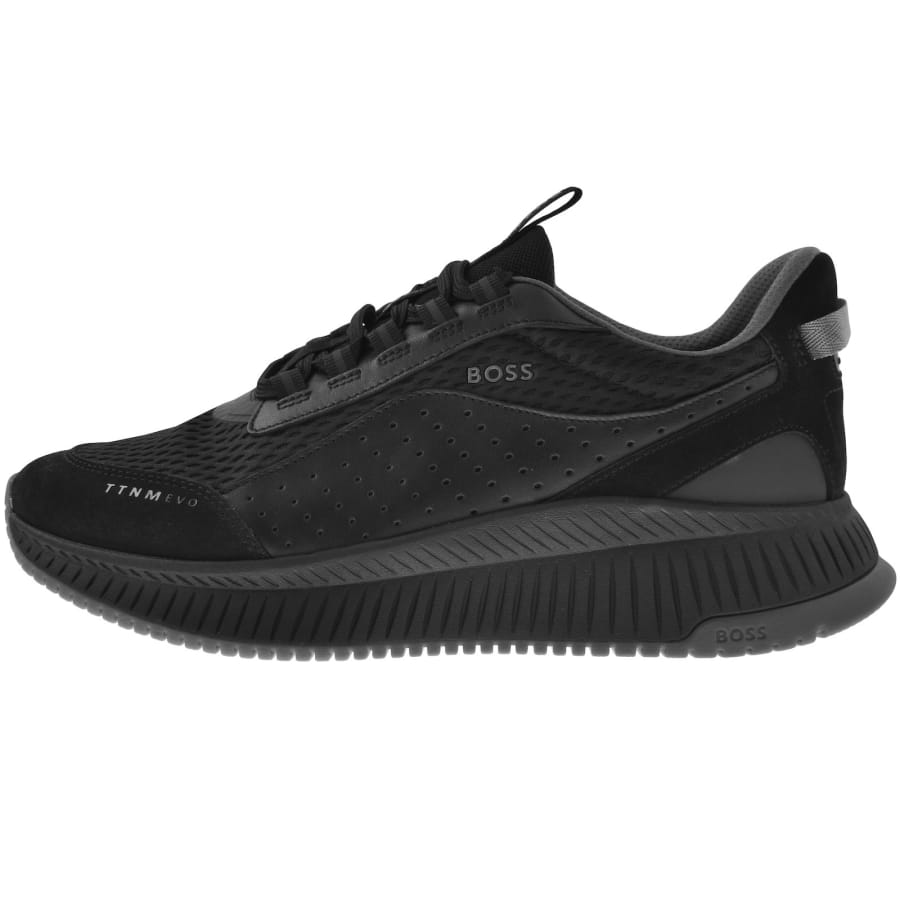 Black boss trainers sale clearance