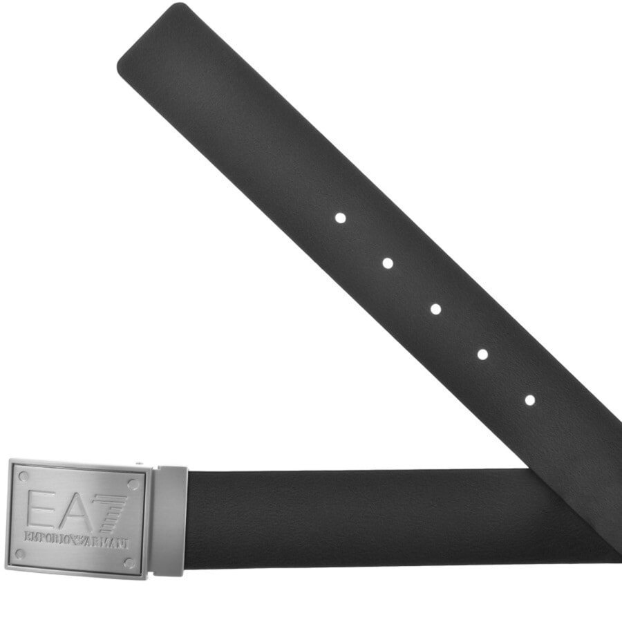 EA7 Emporio Armani Reversible Logo Belt Black