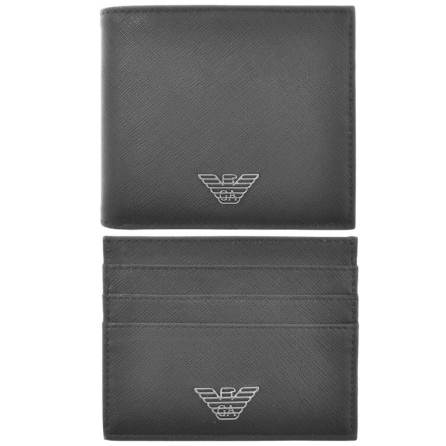 Black armani wallet deals