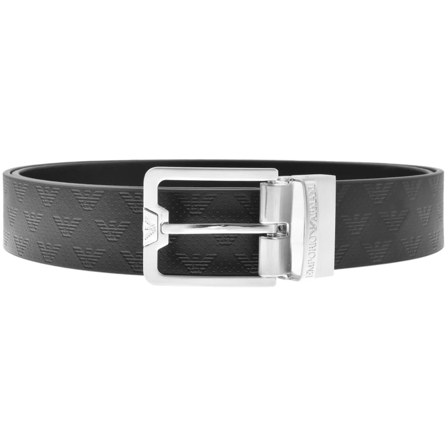 Emporio Armani Reversible Leather Belt Black Mainline Menswear