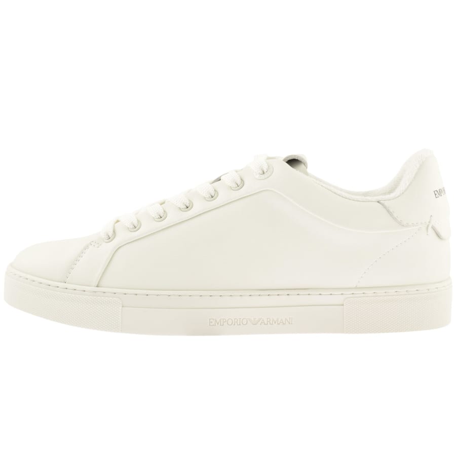 Armani low top trainers discount