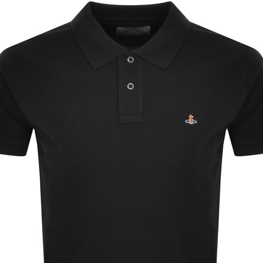 Vivienne Westwood Logo Polo T Shirt Black