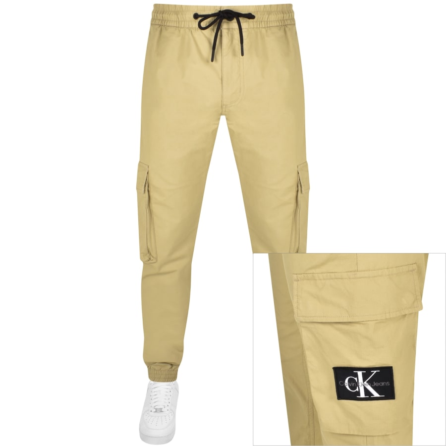 Calvin Klein Cargo Trousers Beige