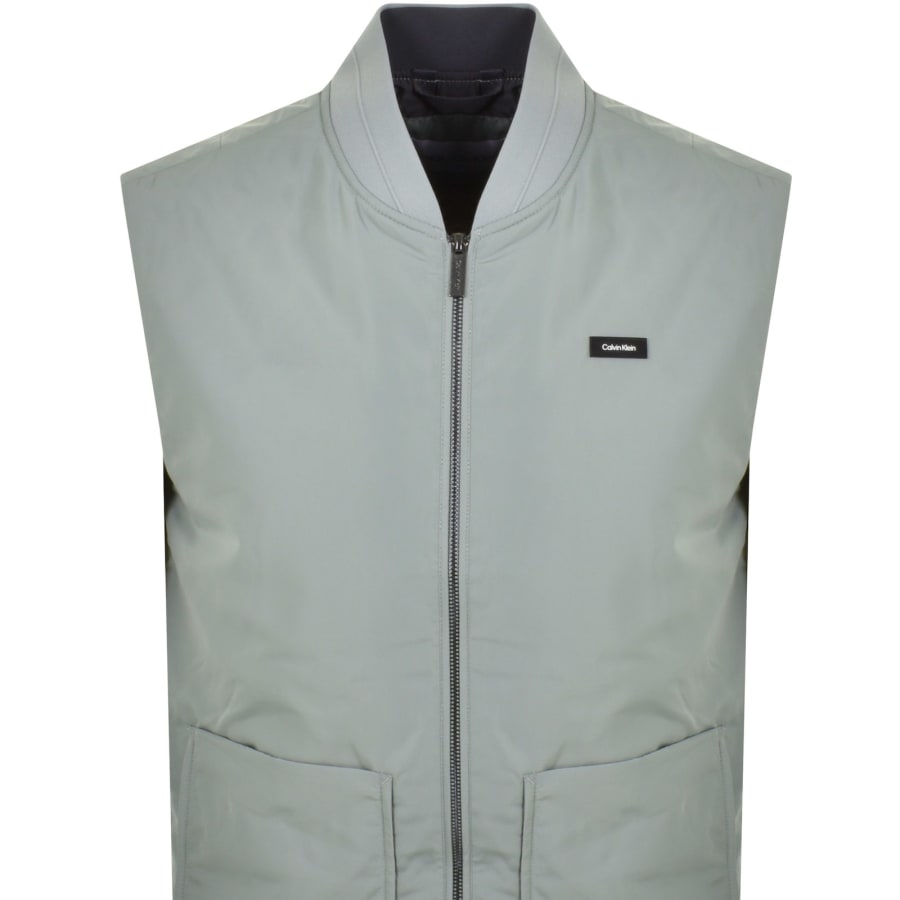 Image number 2 for Calvin Klein Superlight Gilet Green