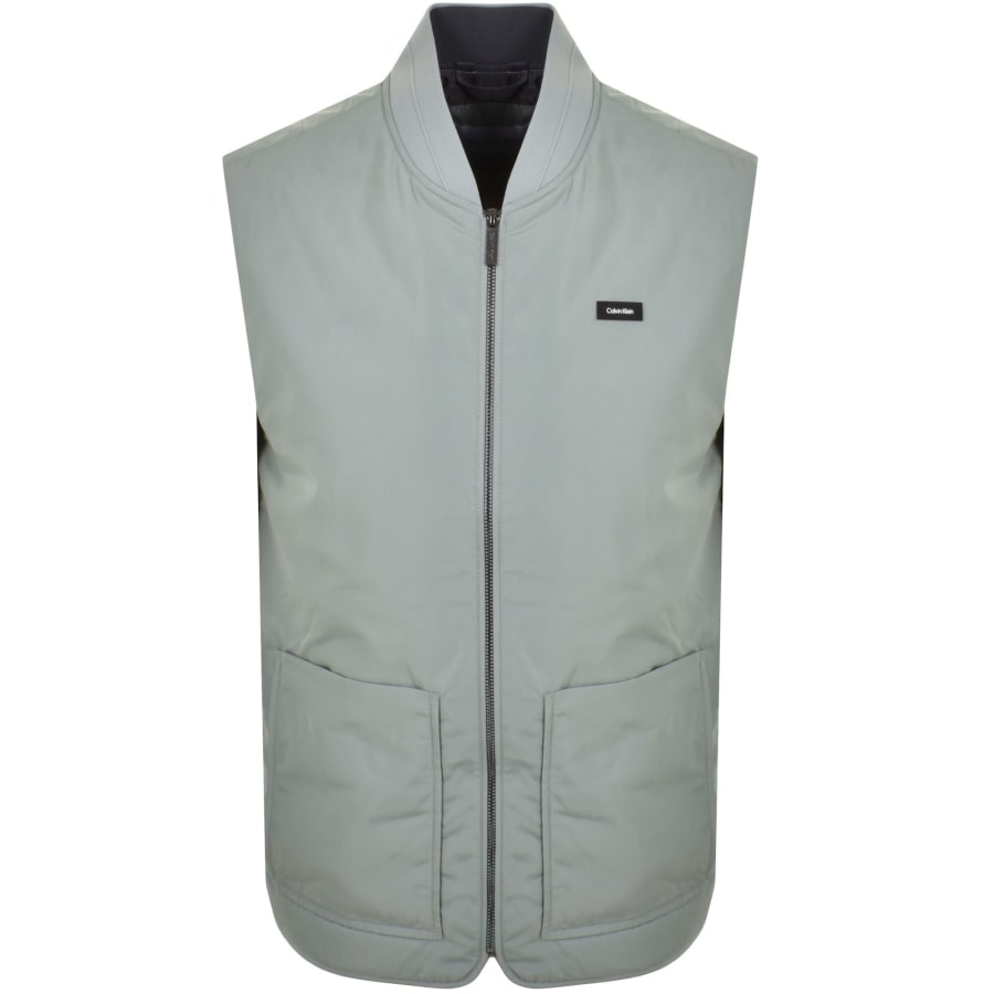 Image number 1 for Calvin Klein Superlight Gilet Green