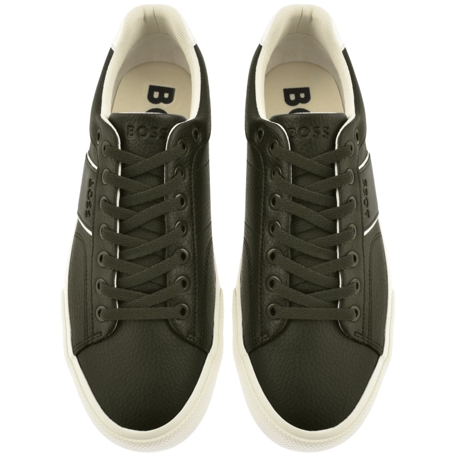Image number 3 for BOSS Aiden Tennis Trainers Green