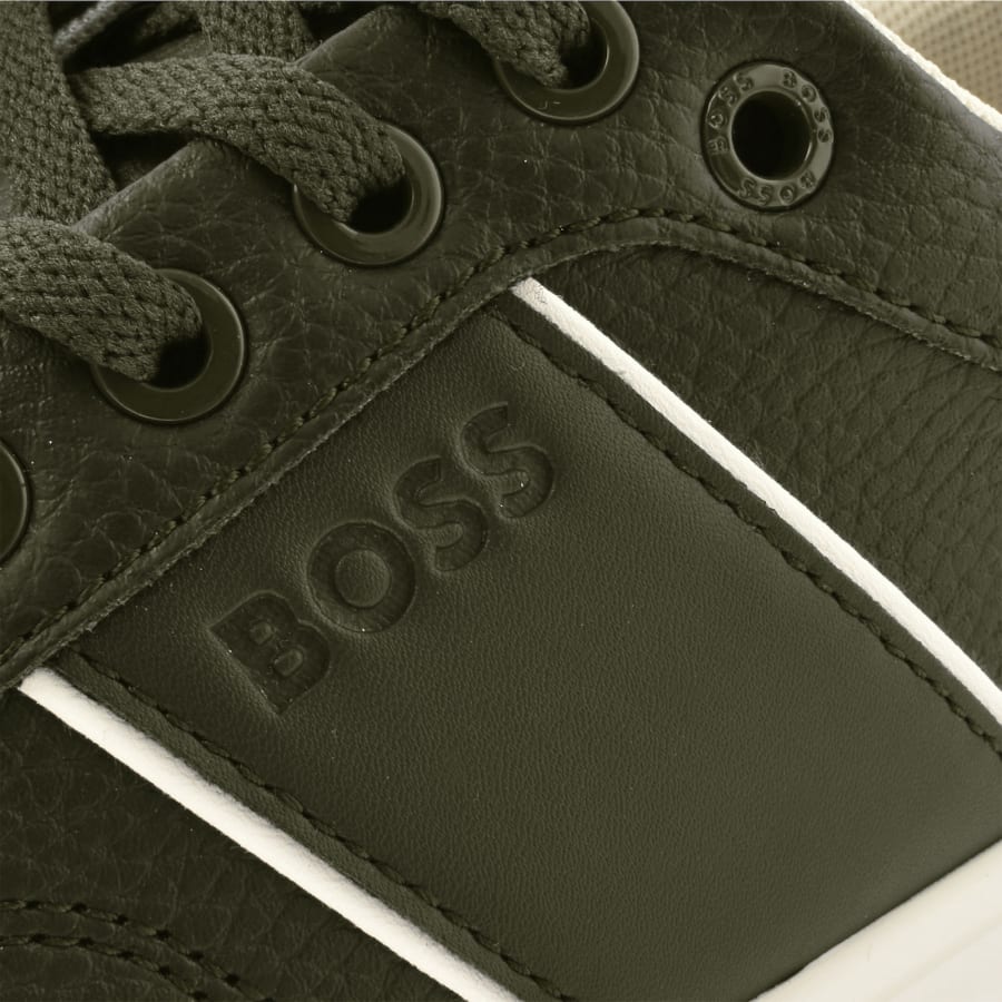 Image number 4 for BOSS Aiden Tennis Trainers Green