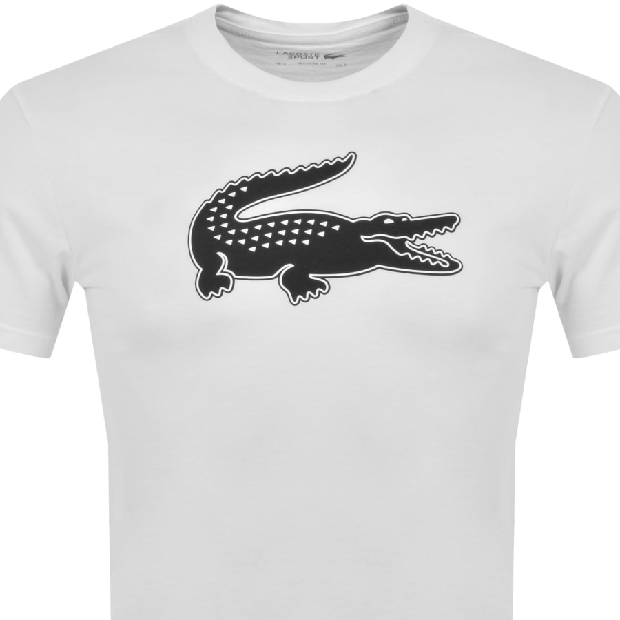 Lacoste Sport Crew Neck T Shirt White Mainline Menswear Denmark