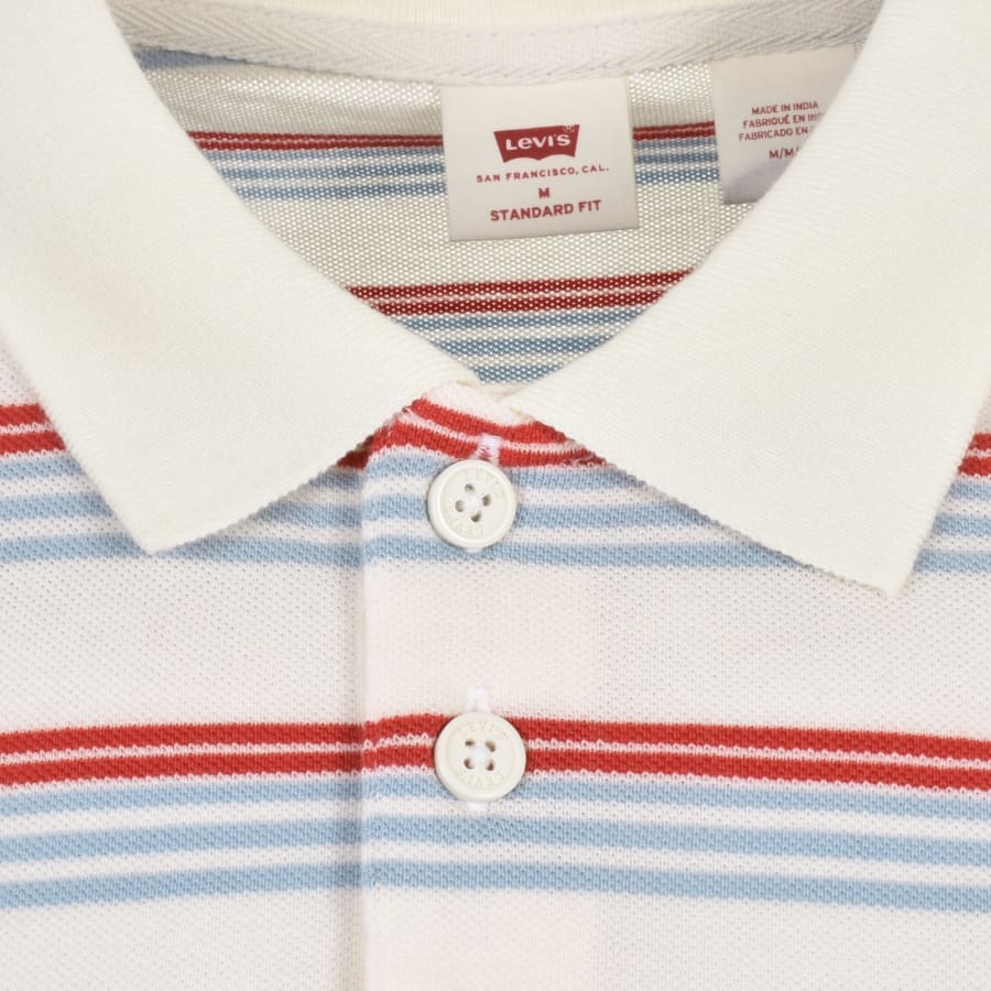 Levis Original HM Short Sleeved Polo T Shirt White Mainline Menswear Denmark