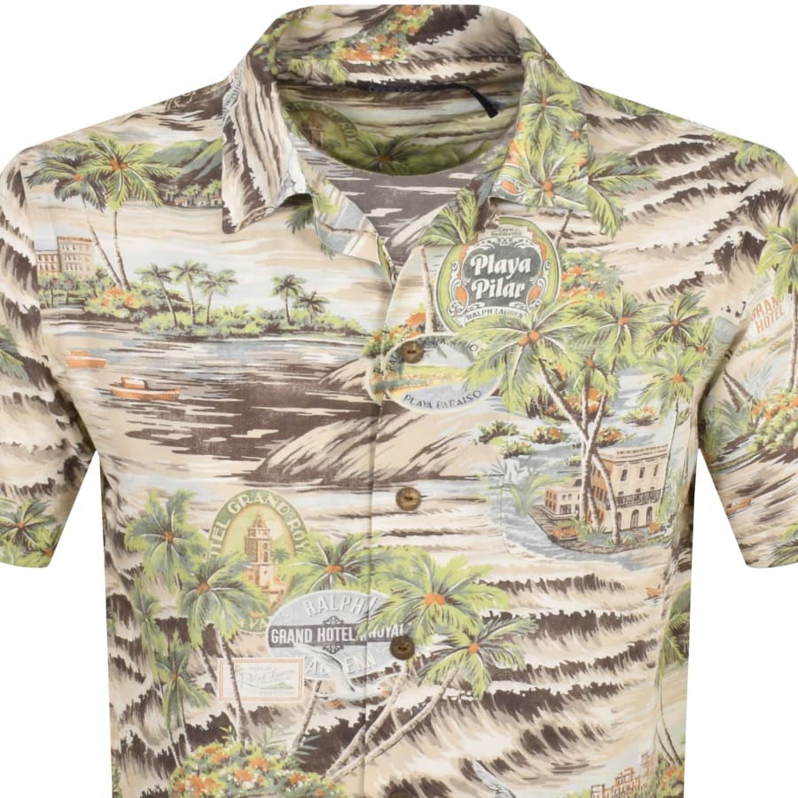Image number 2 for Ralph Lauren Short Sleeved Shirt Beige