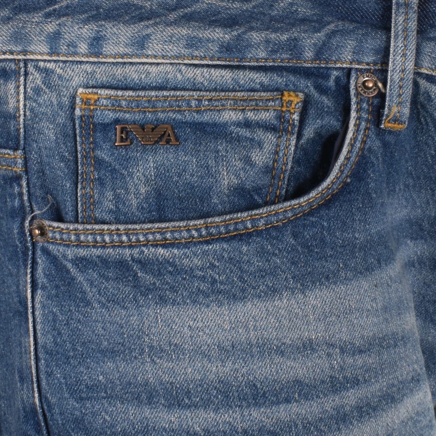 Emporio Armani J06 Slim Fit Jeans Mid Wash Blue Mainline Menswear Ireland