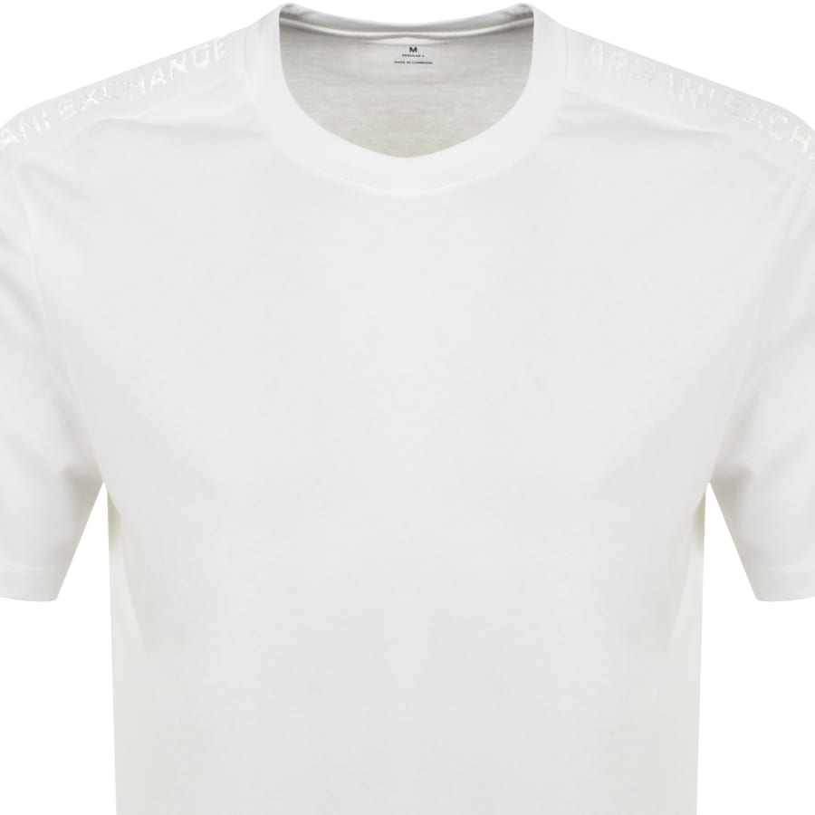 Image number 2 for Armani Exchange Crew Neck Logo T Shirt White